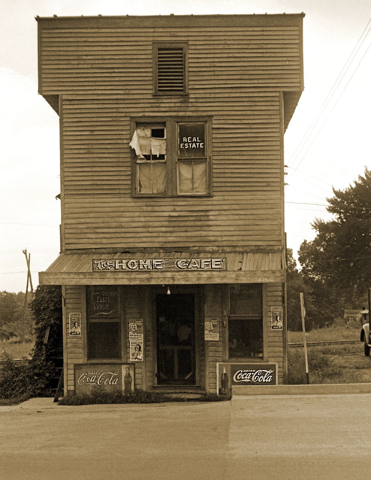 1937 The Home Cafe Crossville Tennessee Old Vintage Photo Reprint