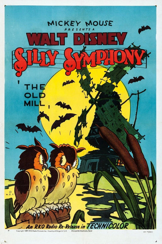 1937 The Old Mill Movie Crickets Birds Frogs Walt Disney 300 Piece Jigsaw Puzzle