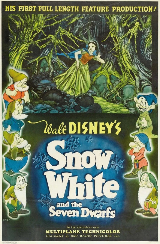 1937 Walt Disneys Snow White And The Seven Dwarfs Movie Keychain Doc Dopey