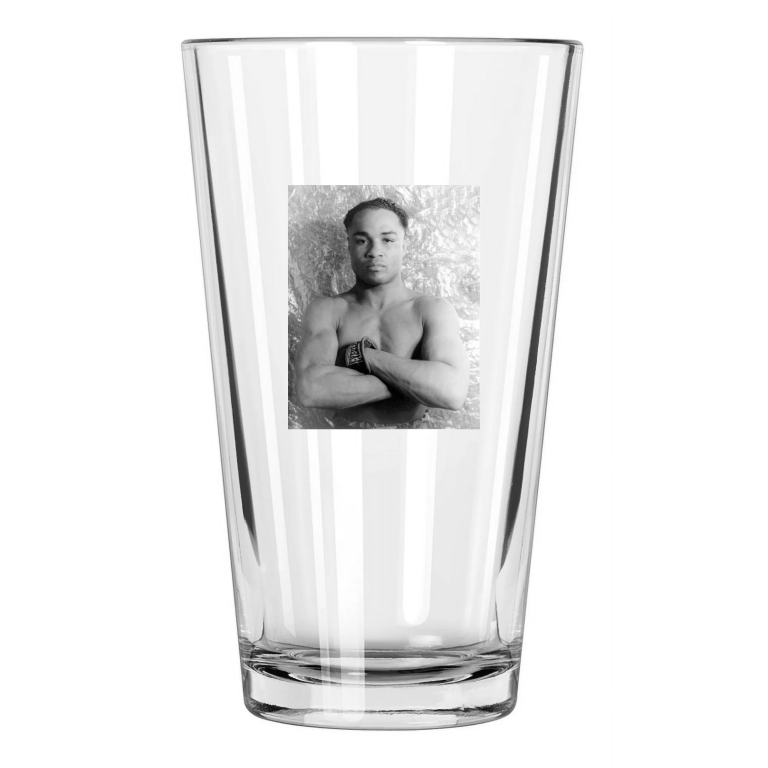 1937 Welterweight Champion Henry Armstrong Photo Pint Beer Drinking Glass