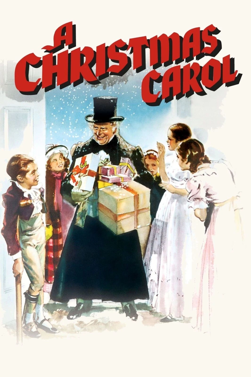 1938 A Christmas Carol Movie Keychain Ebenezer Scrooge Tiny Tim Marley
