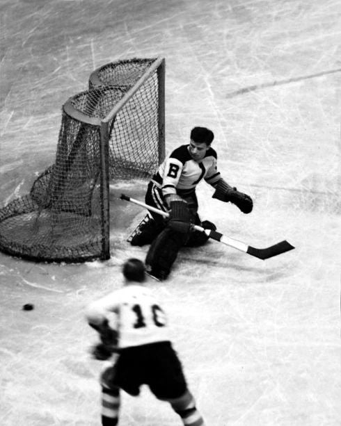 1938 Boston Bruins Frank Brimsek Glossy Magnet Hockey Print Rookie Magnet