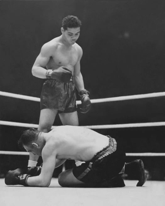 1938 Boxers Joe Louis Vs Harry Thomas Magnet Heavyweight Title Match Print