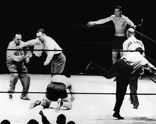 1938 Boxers Joe Louis Vs Max Schmeling Keychain Heavyweight Rematch Print 2