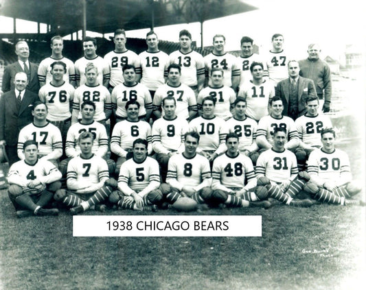 1938 Chicago Bears Team Photo Football Nfl Picture