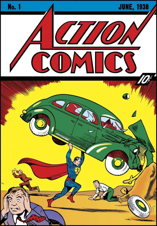 1938 Dc Comics Superman #1 Cover Poster Print Clark Kent Man Of Steel