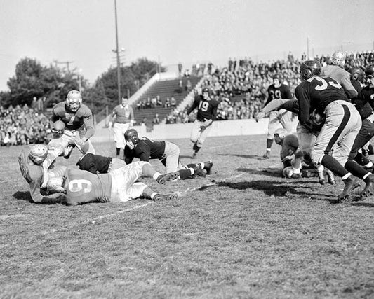 1938 Detroit Lions Dutch Clark Vs Cleveland Rams Glossy Keychain Nfl Keychain