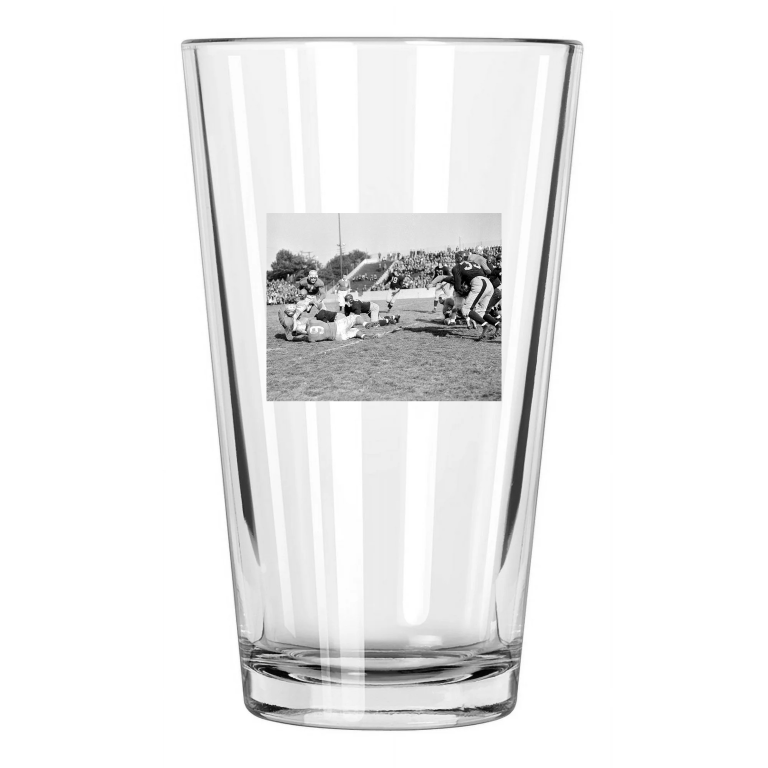 1938 Detroit Lions Dutch Clark Vs Cleveland Rams Nfl Pint Beer Drinking Glass