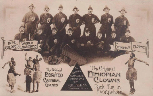 1938 Ethiopian Clowns Team Photo Negro League Baseball Picture