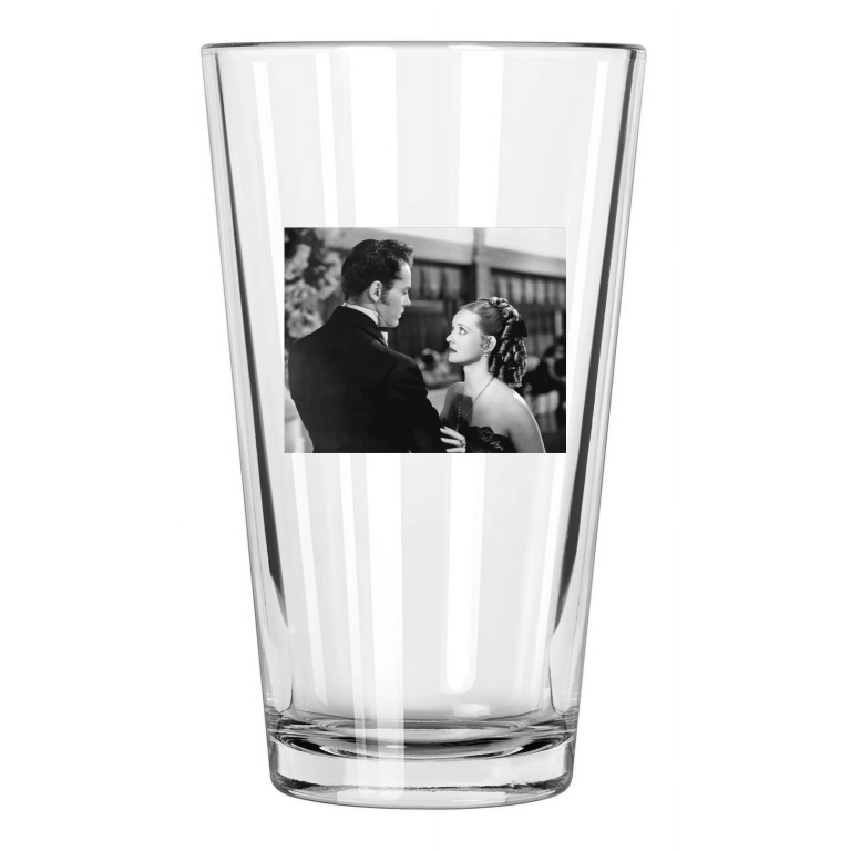 1938 Film Jezebel, Bette Davis And Henry Fonda Photo Pint Beer Drinking Glass
