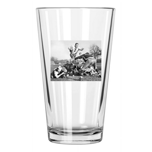 1938 Green Bay Packers Eddie Jankowski Packers Hof Pint Beer Drinking Glass