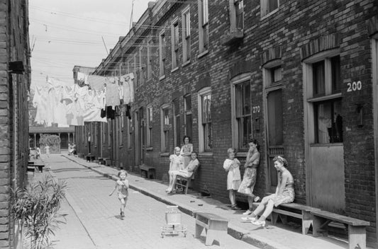 1938 Housing Conditions In Ambridge Pa Vintage Old 300 Piece Jigsaw Puzzle