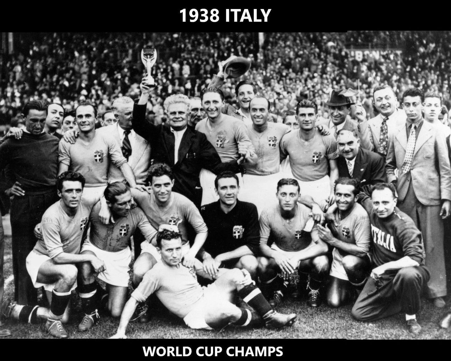 1938 Italy Team Magnet Soccer Picture World Cup Champs