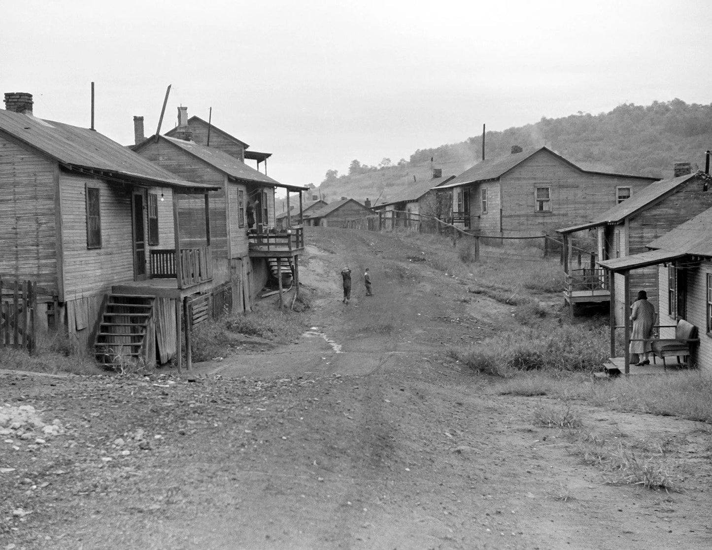 1938 Main Street Chaplin West Virginia Vintage Old 300 Piece Jigsaw Puzzle