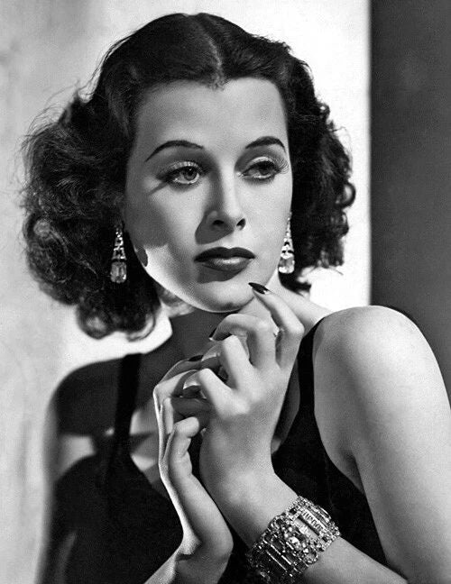 1938 Movie Actress Hedy Lamarr Glossy Keychain Algiers Print Celebrity Keychain