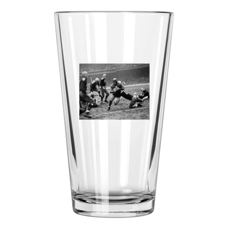 1938 New York Giants Tuffy Leemans Vs Packers Nfl Championship Pint Beer Glass