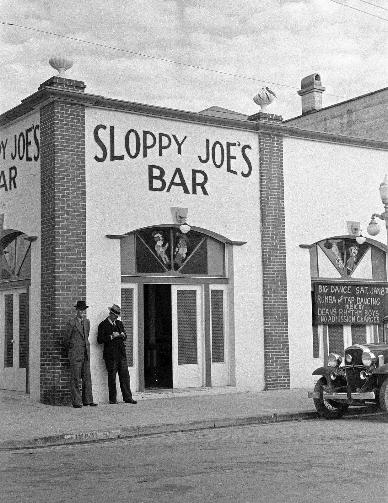 1938 Sloppy Joe'S Bar Key West Florida Vi Old Vintage Photo Reprint