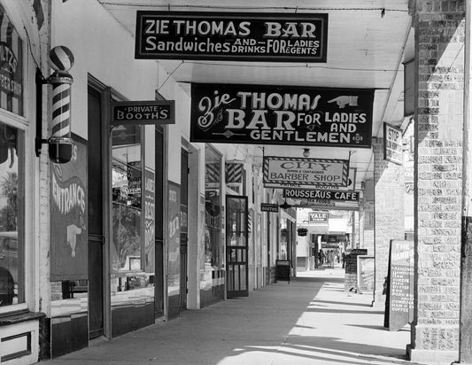 1938 Stores On Main St Saint Martinville La Old Vintage Photo Reprint