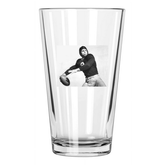 1938 Tcu Davey O'Brien College Heisman Trophy Winner Pint Beer Drinking Glass