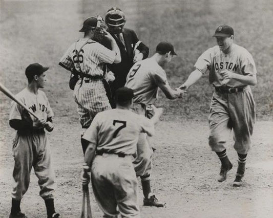 1939 Boston Red Sox Joe Cronin And Ted Williams Photo Baseball Print Poster