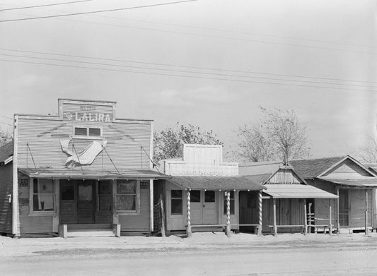 1939 Buildings In Mexican Business Area Alamo Texas Vintage Magnet Reprint