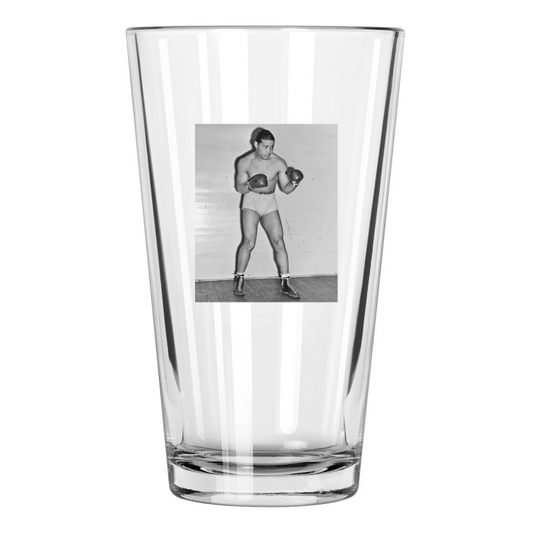 1939 Champion Boxer Joe Louis Photo Boxing Pint Beer Drinking Glass