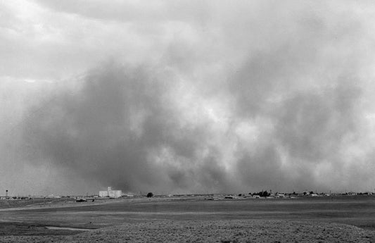 1939 Dust Storm Approaching Lubbock Texas Vintage Old Keychain Reprint