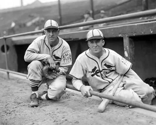 1939 Enos Slaughter And Terry Moore Glossy Magnet St Louis Cardinals Print