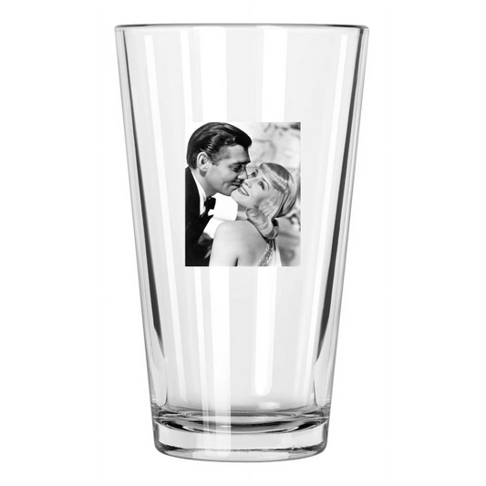 1939 Film Idiots Delight Norma Shearer And Clark Gable Pint Beer Drinking Glass