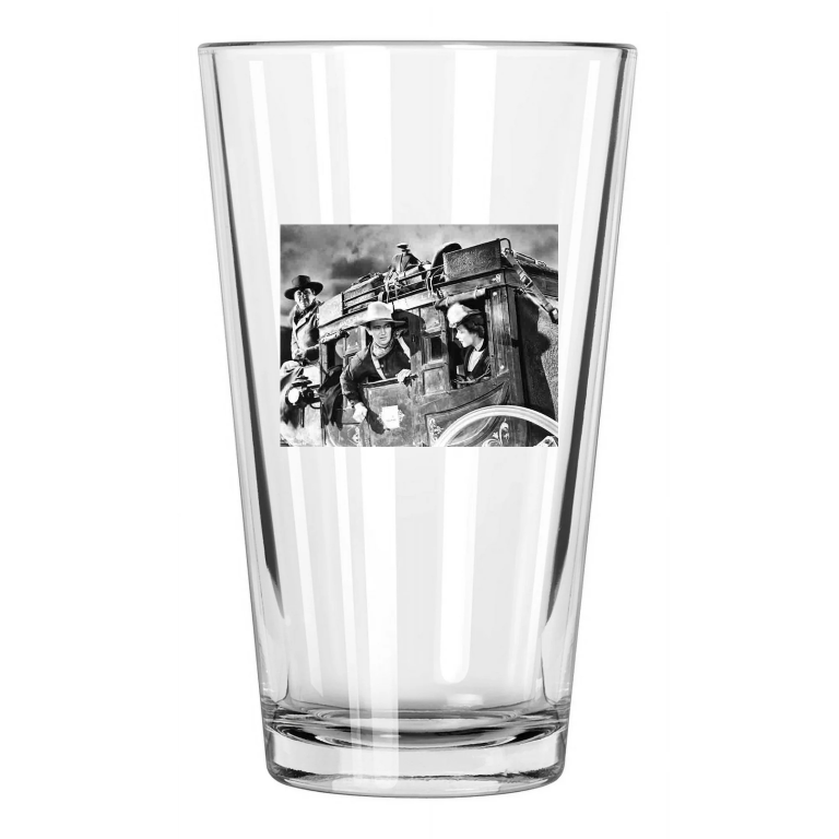 1939 Film Movie Stagecoach Photo John Wayne Pint Beer Drinking Glass