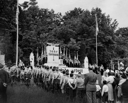 1939 German American Bund Rally Andover Nj Classic Retro Poster Photo
