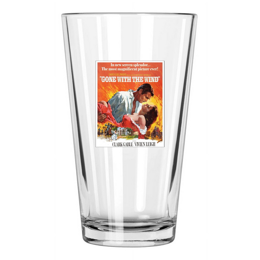 1939 Gone With The Wind Clark Gable And Vivien Leigh Pint Beer Drinking Glass