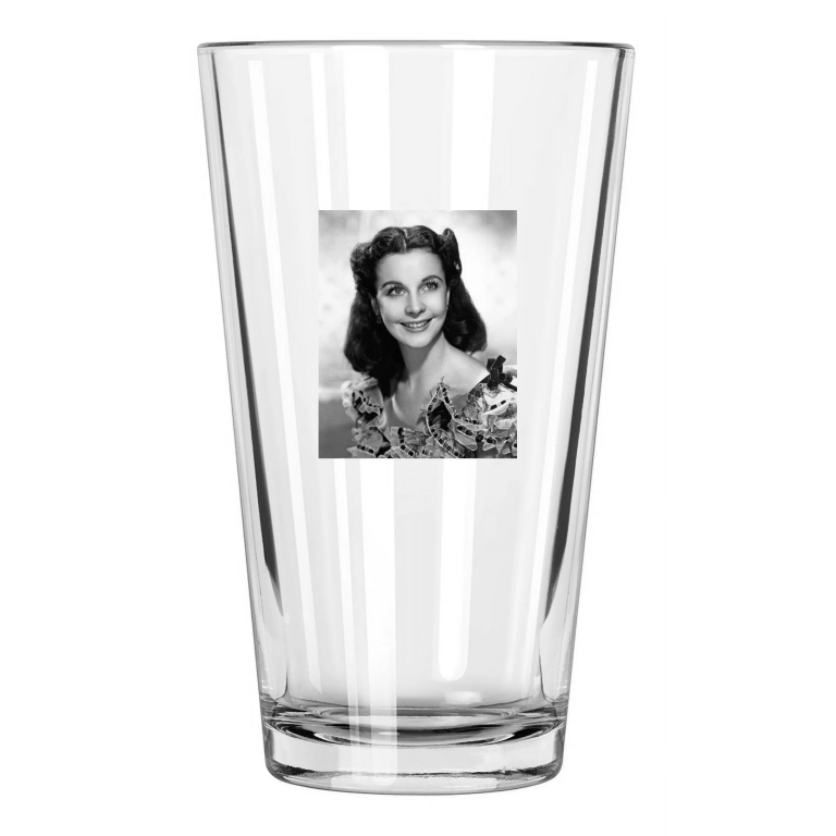 1939 Gone With The Wind Photo Vivien Leigh Hollywood 2 Pint Beer Drinking Glass