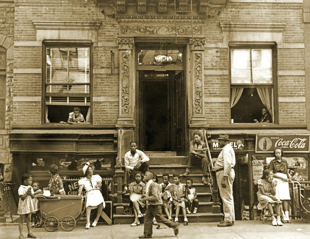 1939 Harlem Tenement In Summer Ny Vintage Old Keychain Reprint