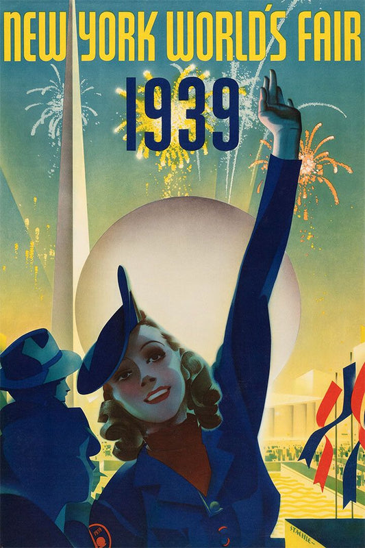 1939 New York Worlds Fair Classic Vintage Style Travel Magnet