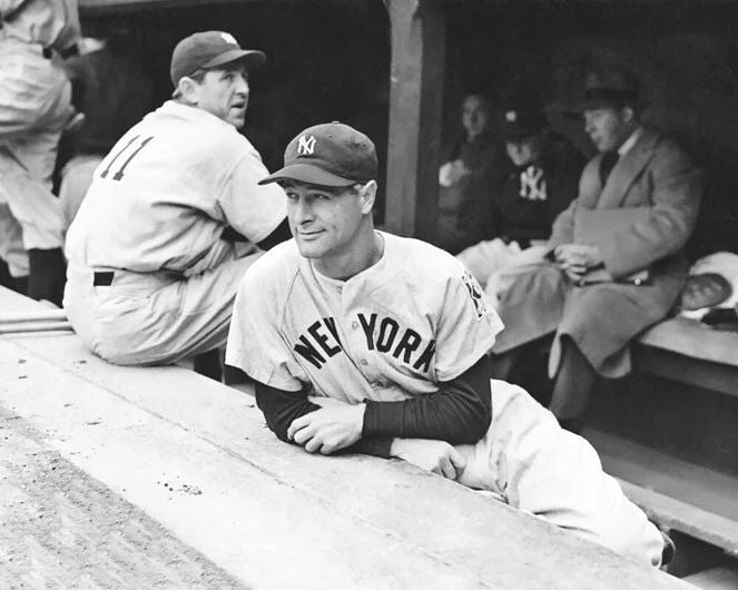 1939 New York Yankees Lou Gehrig Glossy Keychain Dugout Keychain