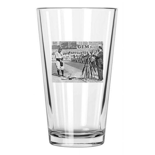 1939 New York Yankees Lou Gehrig Retired From Baseball Pint Beer Drinking Glass