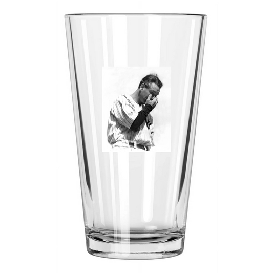 1939 New York Yankees Lou Gehrig Retired From Baseball 1 Pint Beer Glass