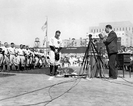 1939 New York Yankees Lou Gehrig Glossy Photo Retired From Baseball Print 2