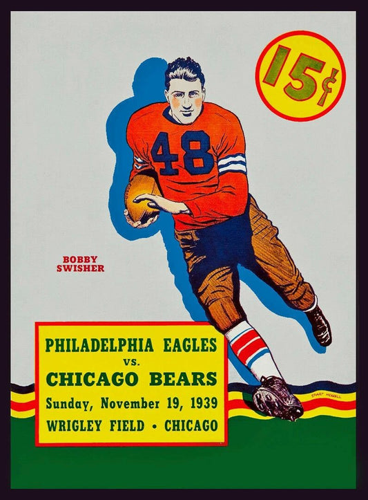1939 Philadelphia Eagles Chicago Bears Photo Football Picture Wrigley Field