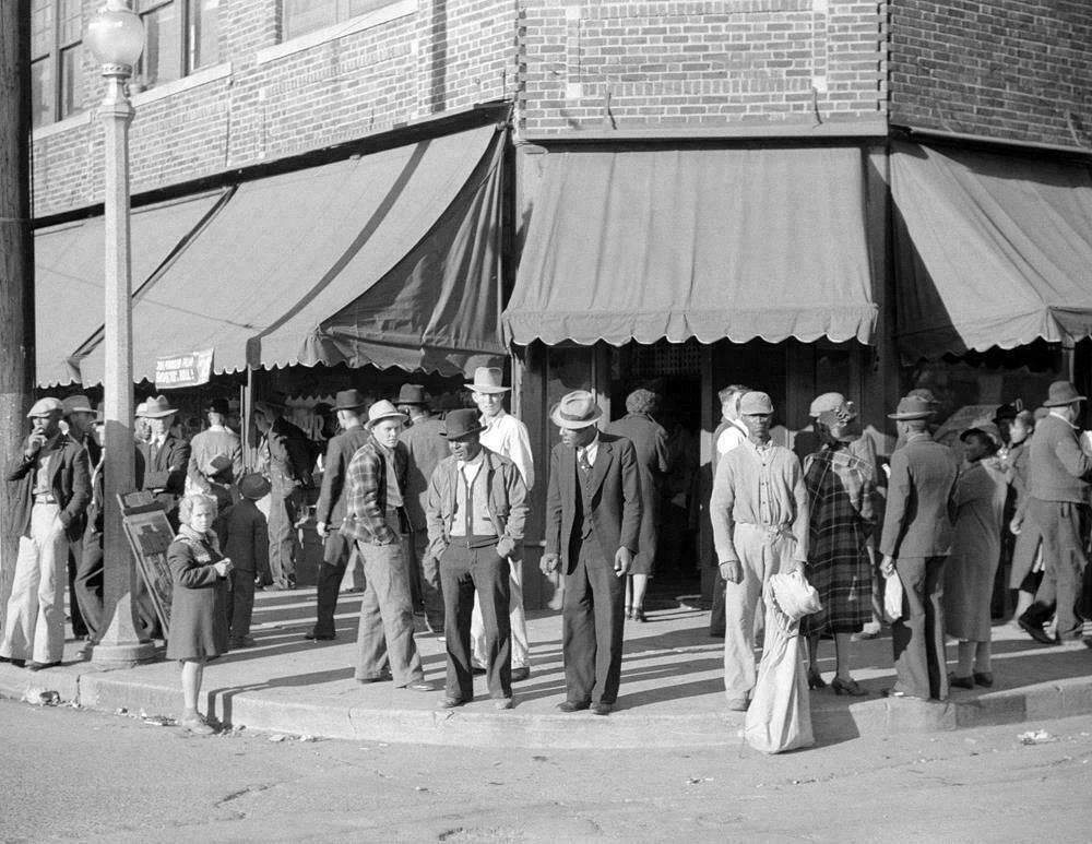 1939 Saturday Afternoon Clarksdale Mississippi Old Magnet Reprint