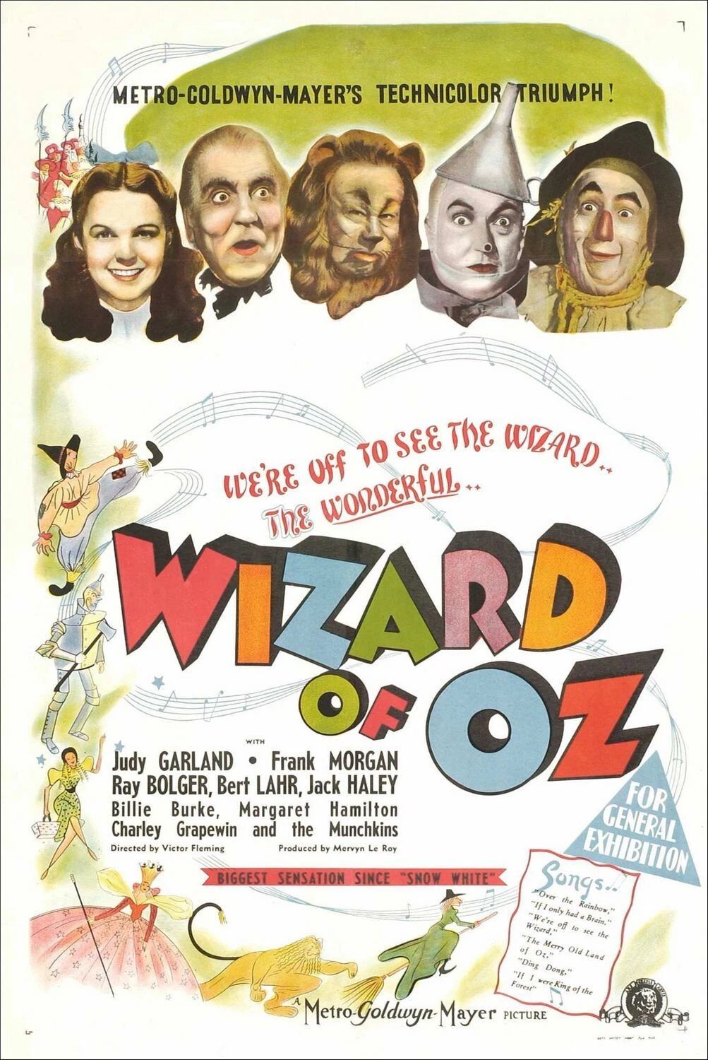 1939 The Wizard Of Oz Movie Dorothy Wicked Witch Tin Man 300 Piece Jigsaw Puzzle