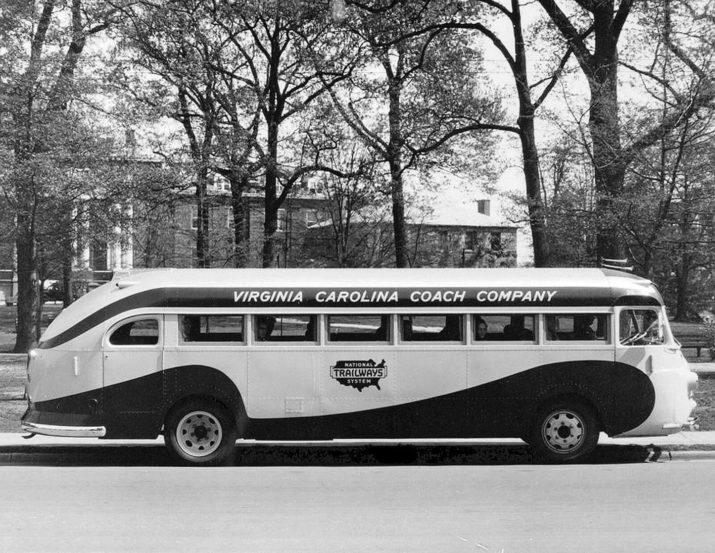 1939 Virginia Carolina Coach Bus Vintage Old Photo Reprint