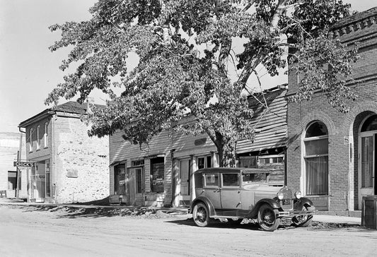 1939 Virginia City Montana Vintage Old Black And White Magnet Reprint