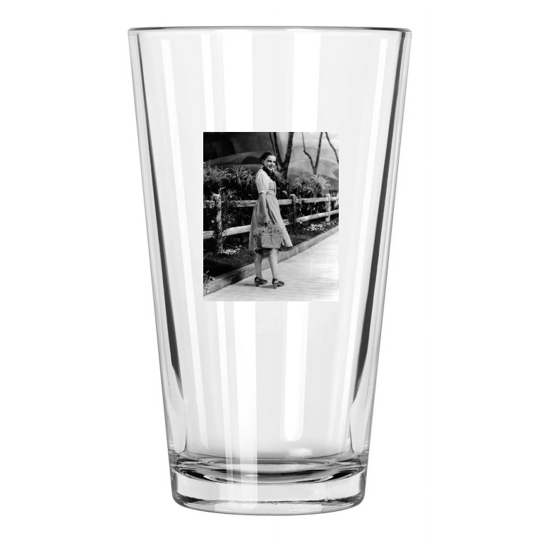 1939 Wizard Of Oz Photo Actress Judy Garland Dorothy Pint Beer Drinking Glass