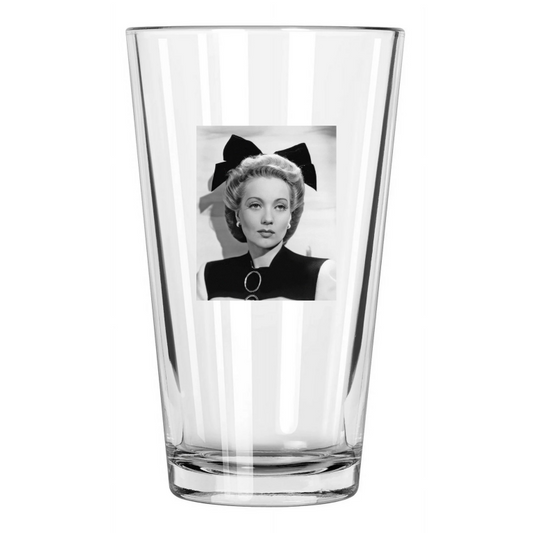 1940 Actress Ann Sothern Photo Dulcy Hollywood Pint Beer Drinking Glass