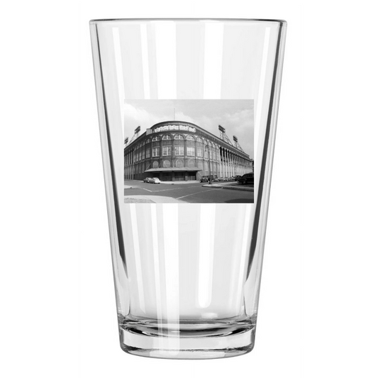 1940 Brooklyn Dodgers Ebbets Field Photo Stadium 2 Pint Beer Drinking Glass