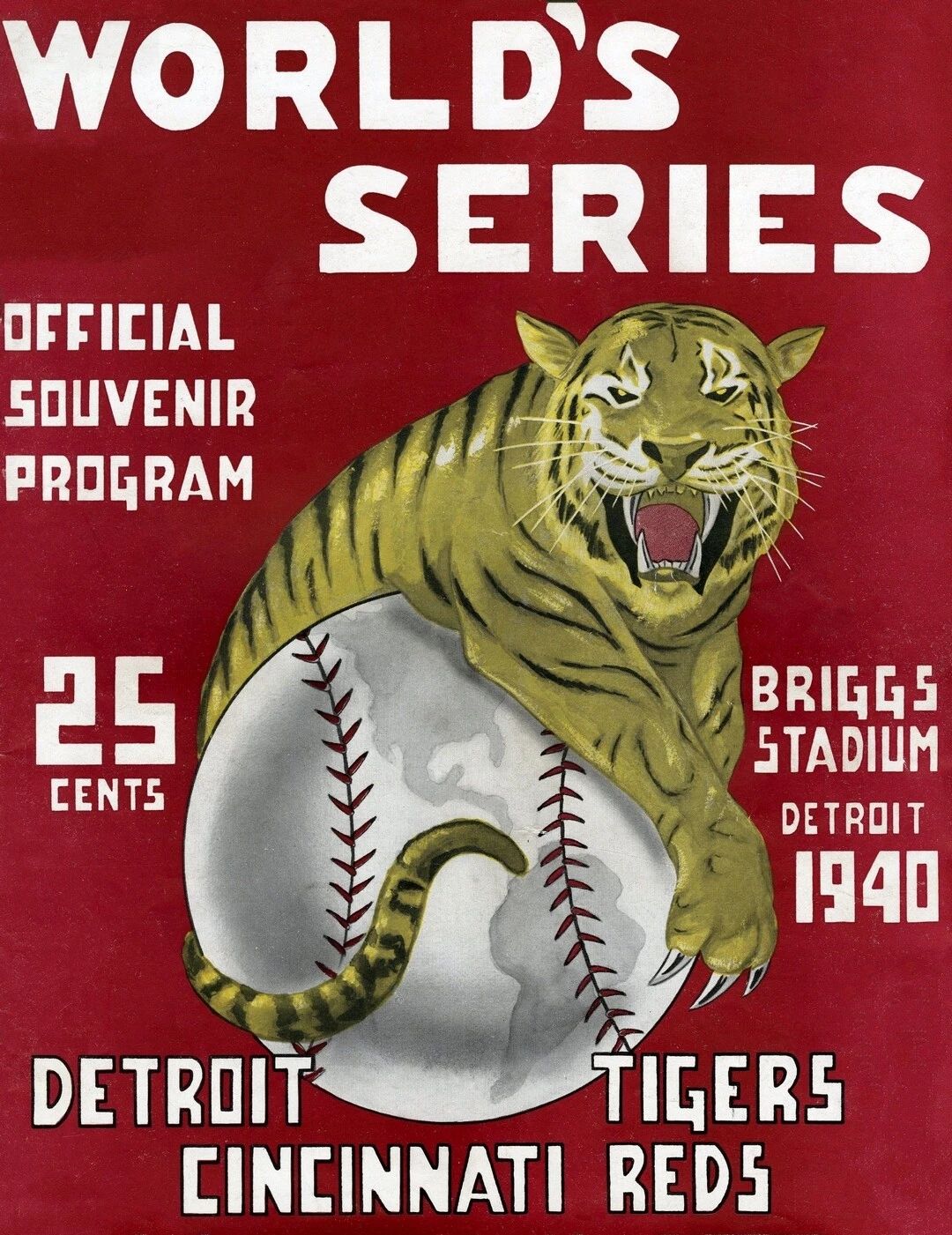 1940 Cincinnati Reds Detroit Tigers Keychain Baseball Picture Mlb World Series