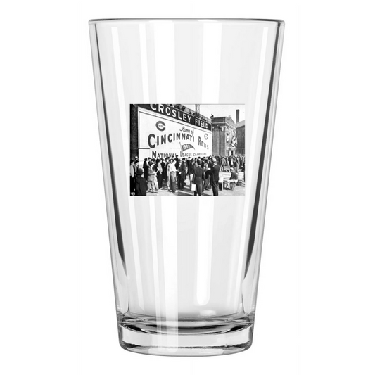1940 Cincinnati Reds Crosley Field Stadium Redland Field Pint Beer Glass