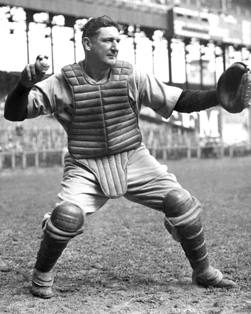 1940 Cincinnati Reds Ernie Lombardi Glossy Photo Baseball Print Hof 86